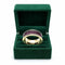 Bague 52 Bague bandeau en or jaune 18k avec rubis et diamants 58 Facettes 50384