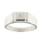 Bague Bague homme - Anneau en or blanc 18 ct et diamant 58 Facettes 38989