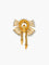 Broche Broche moderne en or jaune et diamants 58 Facettes 210019