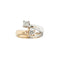 Bague 52 Bague contrarié en or blanc et or rose 18 ct avec diamants 58 Facettes 39208