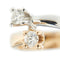 Bague 52 Bague contrarié en or blanc et or rose 18 ct avec diamants 58 Facettes 39208