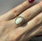 Bague Bague - Opale cabochon 2 ct en or jaune 14 kt 58 Facettes 40644