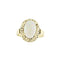Bague Bague - Opale cabochon 2 ct en or jaune 14 kt 58 Facettes 40644
