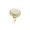 Bague Bague - Opale cabochon 2 ct en or jaune 14 kt 58 Facettes 40644