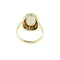 Bague Bague - Opale cabochon 2 ct en or jaune 14 kt 58 Facettes 40644