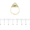 Bague Bague - Opale cabochon 2 ct en or jaune 14 kt 58 Facettes 40644
