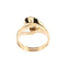 Bague 54 Bague contrariée en or rose 18 ct avec diamants 58 Facettes 38660