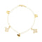 Bracelet Bracelet à papillons en or jaune 18 ct 58 Facettes 22316