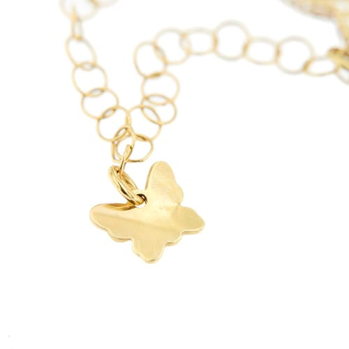 Bracelet Bracelet à papillons en or jaune 18 ct 58 Facettes 22316