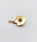 Pendentif Pendentif fleur antique en or jaune 18k et rubis (circa 1920) 58 Facettes A06858