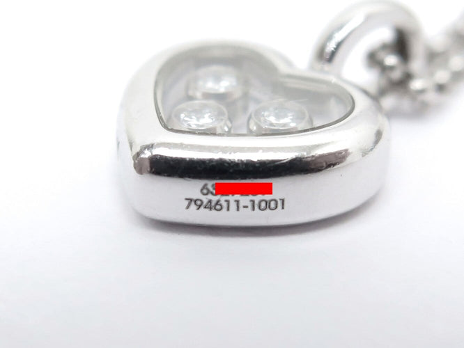Collier Chopard Happy Diamonds Icons - Collier en or blanc 18k et diamants 58 Facettes 274050