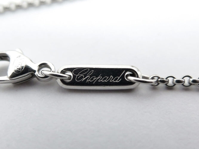 Collier Chopard Happy Diamonds Icons - Collier en or blanc 18k et diamants 58 Facettes 274050