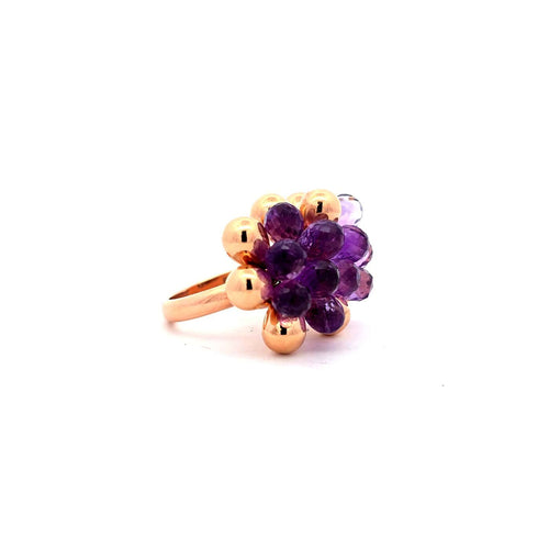 Bague 55 Marco Bicego - Bague cocktail en or rose 18k et améthystes 58 Facettes 60024100
