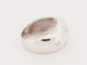 Bague 56 Bague jonc large en or blanc 18 carats et diamants taille ancienne 58 Facettes 33711