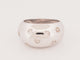 Bague 56 Bague jonc large en or blanc 18 carats et diamants taille ancienne 58 Facettes 33711