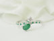 Bague 54 Mauboussin Duo d’Espérance - Bague croisée en or blanc avec émeraudes et diamants 58 Facettes 33715