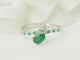Bague 54 Mauboussin Duo d’Espérance - Bague croisée en or blanc avec émeraudes et diamants 58 Facettes 33715