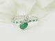 Bague 54 Mauboussin Duo d’Espérance - Bague croisée en or blanc avec émeraudes et diamants 58 Facettes 33715