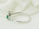 Bague 54 Mauboussin Duo d’Espérance - Bague croisée en or blanc avec émeraudes et diamants 58 Facettes 33715
