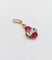 Pendentif Pendentif antique en or 14k avec diamants taille ancienne et rubis (circa 1920) 58 Facettes A06833