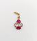 Pendentif Pendentif antique en or 14k avec diamants taille ancienne et rubis (circa 1920) 58 Facettes A06833