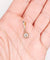 Pendentif Pendentif cible Art déco en or 18k et platine, diamants taille rose 58 Facettes A06782