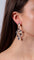 Boucles d'oreilles JOTHI SEROJ - Pendants d’oreilles en or gris et titane, pierres de lune, saphirs et diamants 58 Facettes 227235