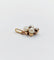 Pendentif Pendentif trèfle victorien en or rose 14k, perles et diamants taille rose 58 Facettes A06882