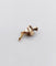 Pendentif Pendentif trèfle victorien en or rose 14k, perles et diamants taille rose 58 Facettes A06883