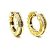 Boucles d'oreilles BVLGARI B.zero1 - Boucles d’oreilles créoles en or jaune 18K et diamants 58 Facettes BVLGARI BO