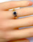 Bague 48 Bague en or 18 carats avec saphir et diamants 58 Facettes AB705