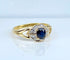 Bague 48 Bague en or 18 carats avec saphir et diamants 58 Facettes AB705