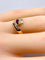 Bague 50 Bague en or jaune 18 carats rubis et diamants 58 Facettes AB706
