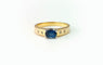 Bague 53.5 Bague saphir et diamants en or jaune 18K 58 Facettes BAG.SAPH.2129.3