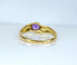 Bague 51 Bague jonc en or jaune 18 carats avec améthyste 58 Facettes AB708