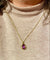 Pendentif Pendentif en or jaune 18 carats et améthyste taille poire 58 Facettes AB710