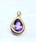 Pendentif Pendentif en or jaune 18 carats et améthyste taille poire 58 Facettes AB710