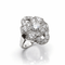 Bague 55 Bague Art déco - Diamants en platine 58 Facettes 50407