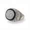 Bague 54 David Webb - Bague en or blanc avec diamants et cristal de roche 58 Facettes