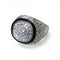 Bague 54 David Webb - Bague en or blanc avec diamants et cristal de roche 58 Facettes