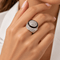 Bague 54 David Webb - Bague en or blanc et diamants 58 Facettes