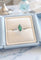 Bague 53 Bague marquise vintage en or blanc 18K, émeraude et diamants 58 Facettes 1776