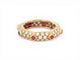 Bague 50 Mauboussin - Bague alliance en or jaune 18k, diamants et rubis, T50 58 Facettes 273982