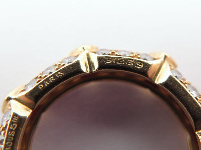 Bague 50 Mauboussin - Bague alliance en or jaune 18k, diamants et rubis, T50 58 Facettes 273982