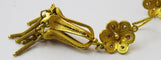 Boucles d'oreilles Boucles d'oreilles orientales anciennes en or 19-20 carats, filigrane 58 Facettes earrings 38