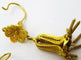 Boucles d'oreilles Boucles d'oreilles orientales anciennes en or 19-20 carats, filigrane 58 Facettes earrings 38