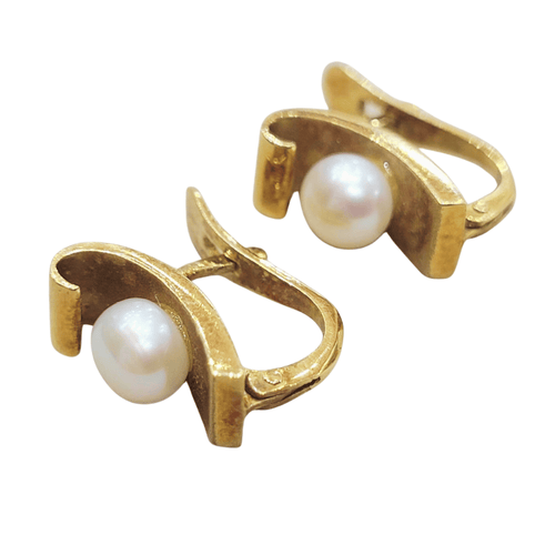 Boucles d'oreilles Boucles d'oreilles - Perles et or jaune 18 k 58 Facettes PE112