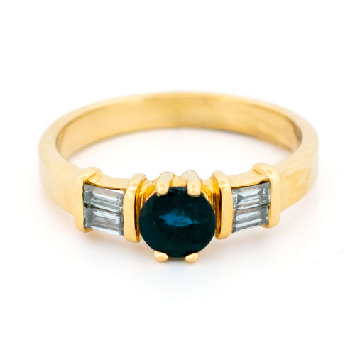 Bague 55 Elassa B.V. - Bague trilogie en or jaune 18 carats saphir et diamants 58 Facettes B526664CAB0042D9AE92A32AB5056273