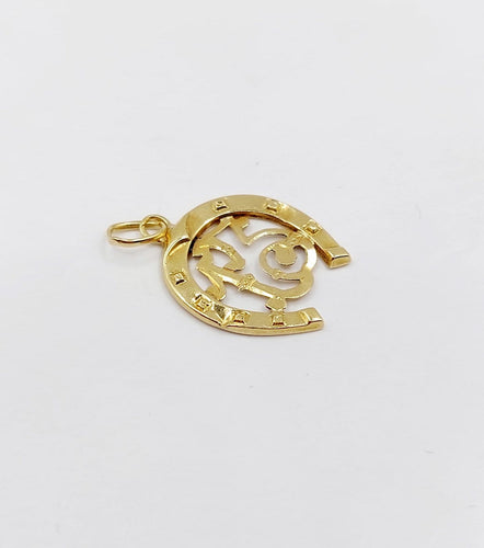 Pendentif Pendentif vintage - Fer à cheval n°13 en or jaune 18k 58 Facettes A05905