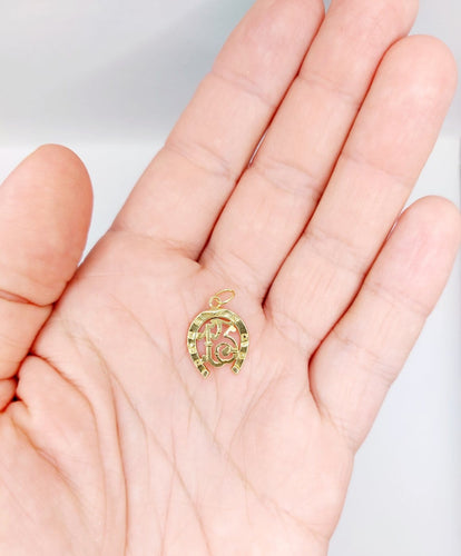 Pendentif Pendentif vintage - Fer à cheval n°13 en or jaune 18k 58 Facettes A05905